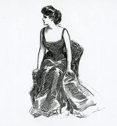 A Gibson Girl, c.1902